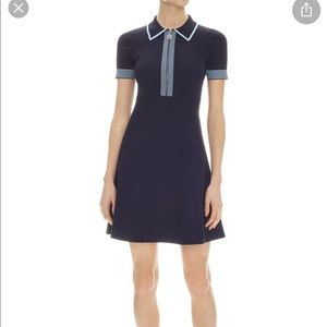 Sandro Half-Zip Knit Dress